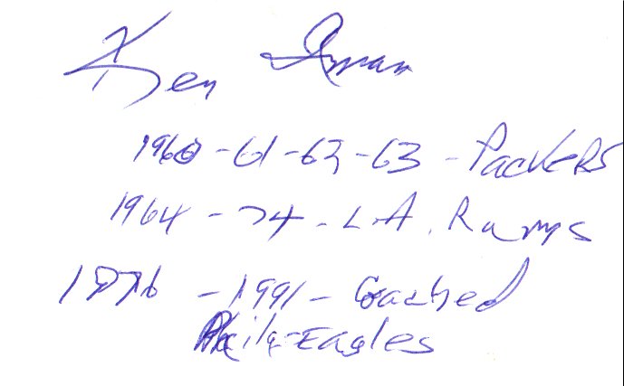 Ken Iman - Green Bay Packers