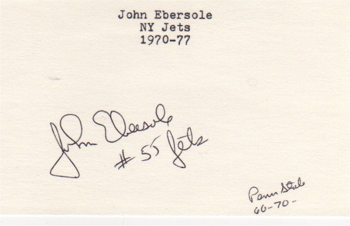 John Ebersole - New York Jets