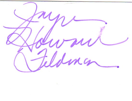 Jayne Howard~Feldman - Author