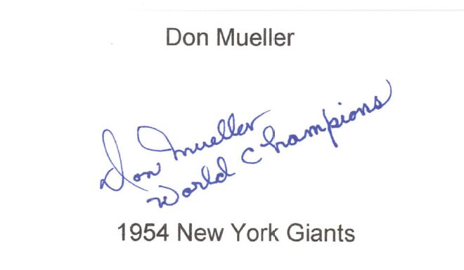 Don Mueller - MLB New York Giants