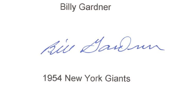 Billy Gardner - MLB New York Giants