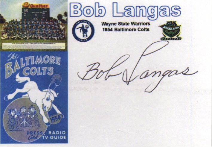 Bob Langas - Baltimore Colts