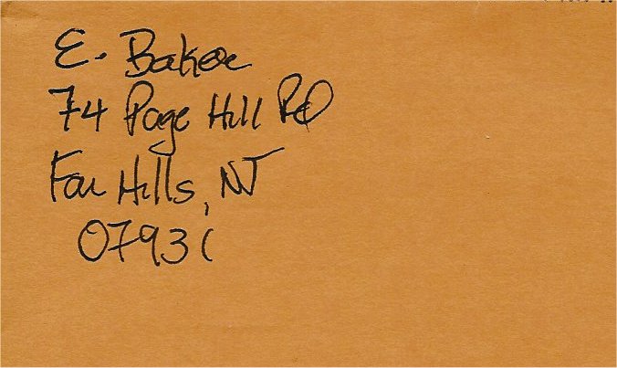 Ed Baker - Houston Oilers