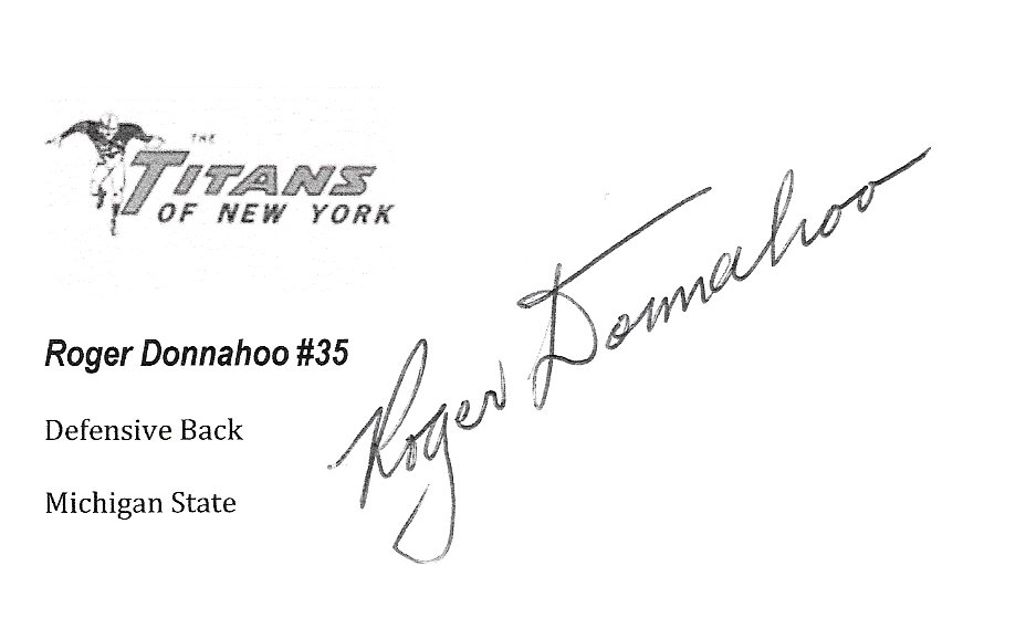 Roger Donnahoo - New York Titans