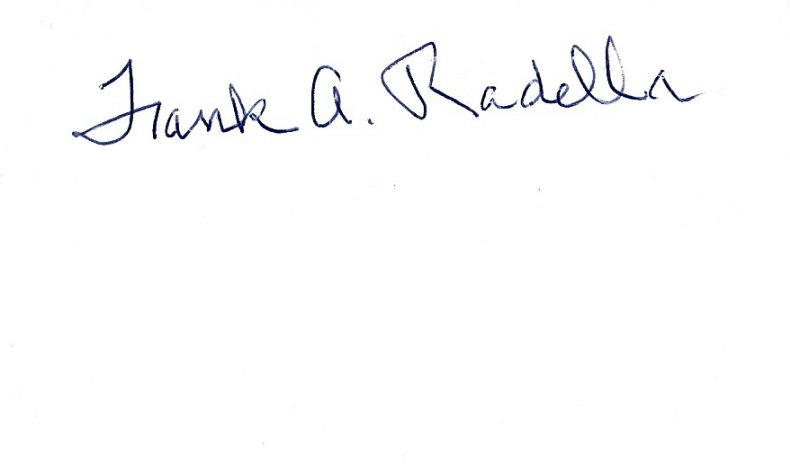 Frank Radella - Washington Redskins