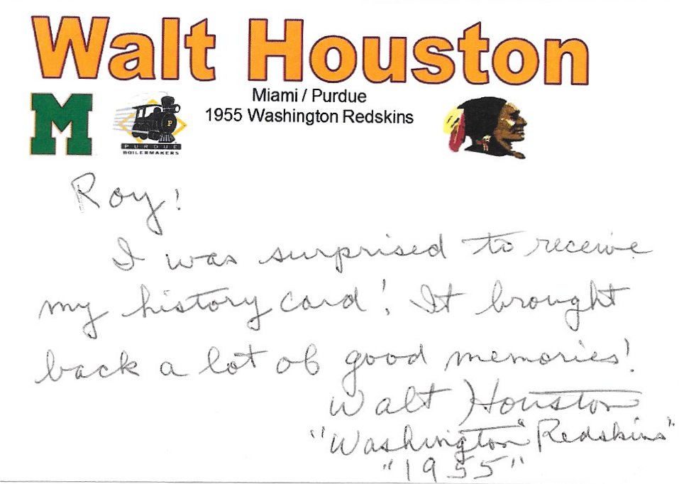 Walt Houston - Washington Redskins