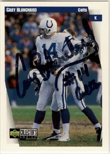 Cary Blanchard - Indianapolis Colts