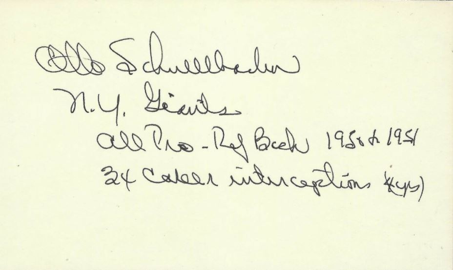 Otto Schnellbacher - New York Giants