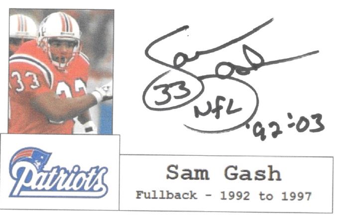Sam Gash - New England Patriots