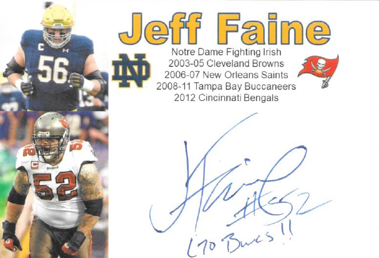 Jeff Faine - Tampa Bay Buccaneers