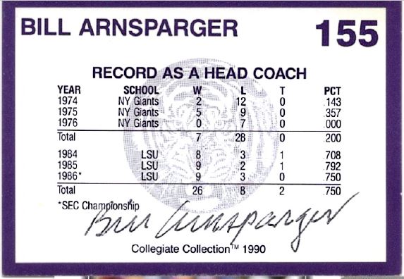 Bill Arnsparger - LSU Tigers