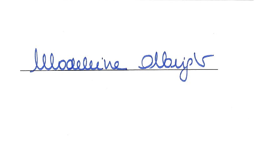 Madeline Albright - US Secretary of State