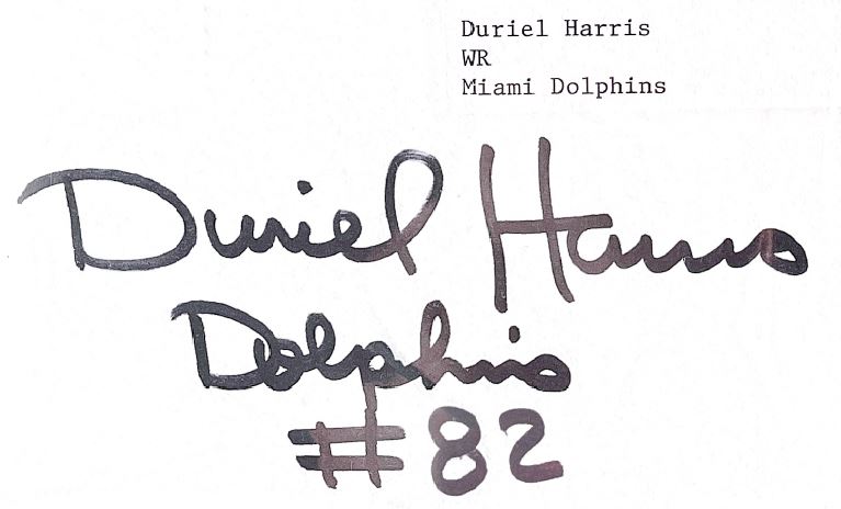 Duriel Harris - Miami Dolphins