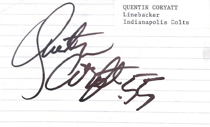 Quentin Coryatt - Indianapolis Colts