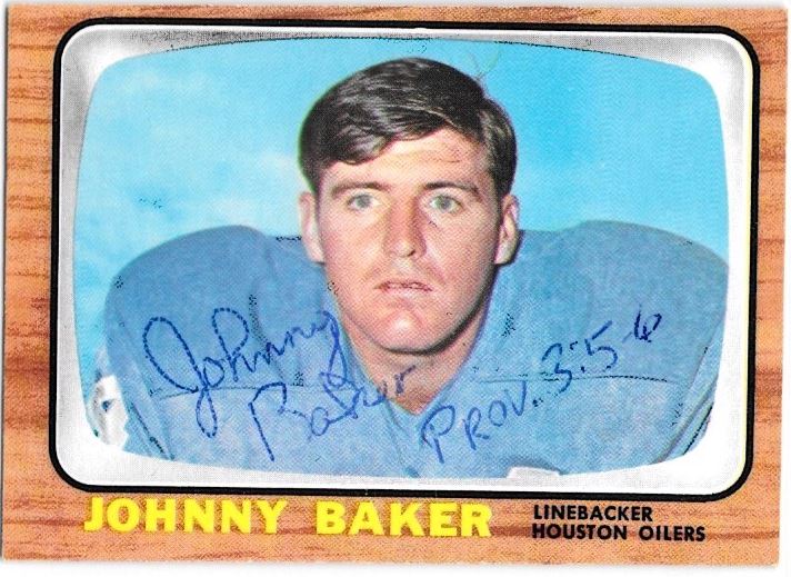 Johnny Baker - Houston Oilers