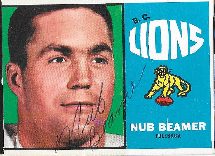 Nub Beamer - British Columbia Lions