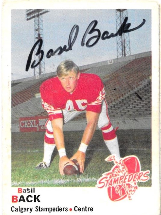 Basil Back - Calgary Stampeders