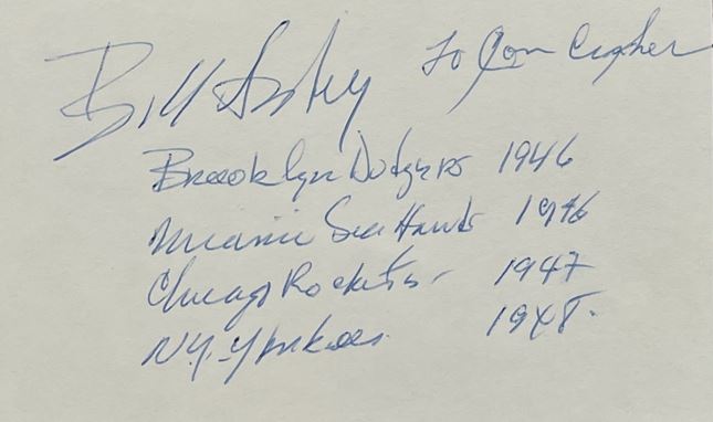 Bill Daley - Brooklyn Dodgers