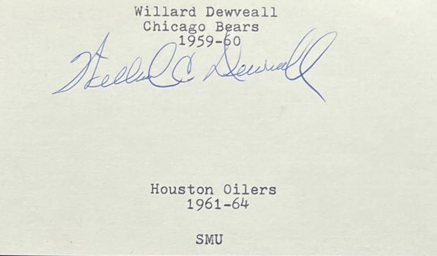 Willard Dewveall - Chicago Bears
