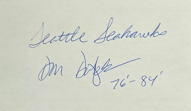 Don Dufek - Seattle Seahawks
