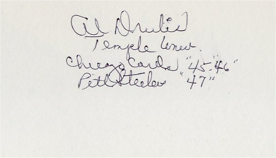 Al Drulis - Chicago Cardinals