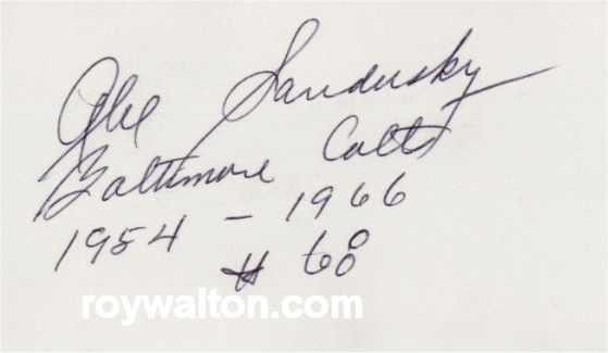 Alex Sandusky - Baltimore Colts