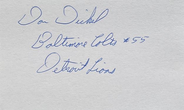 Dan Dickel - Baltimore Colts