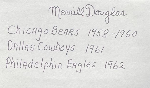 Merrill Douglas - Chicago Bears