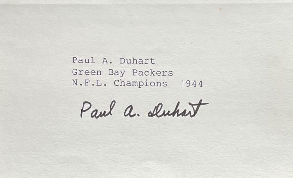 Paul Duhart - Green Bay Packers