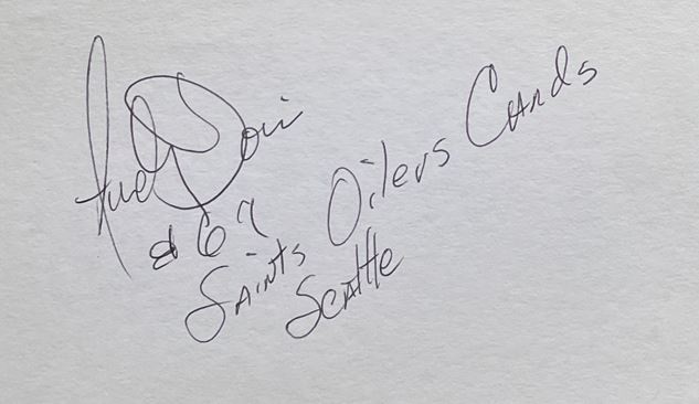 Andy Dorris - New Orleans Saints