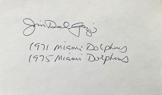 Jim Del Gazio - Miami Dolphins