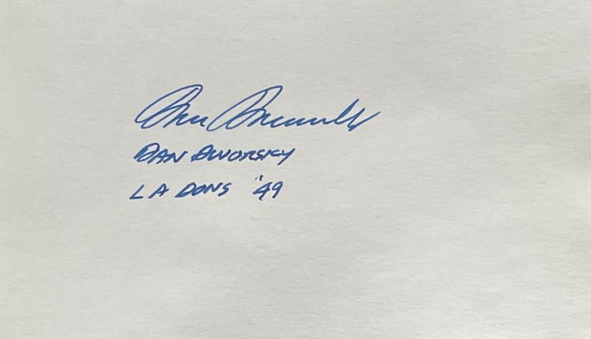 Dan Dworsky - Los Angeles Dons