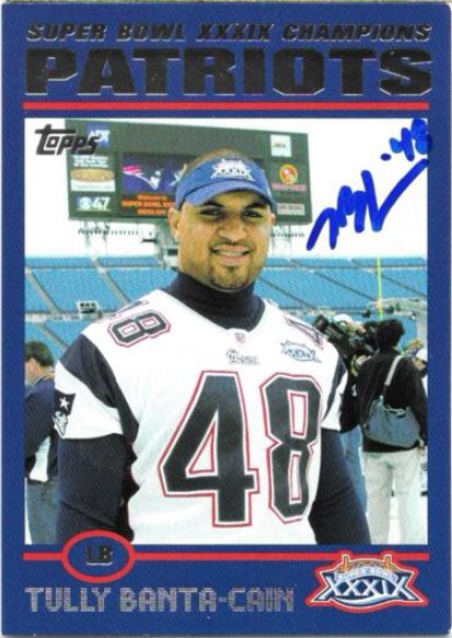 Tully Banta~Cain - New England Patriots