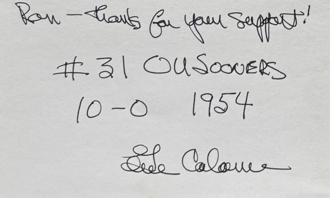 Gene Calame - Oklahoma Sooners