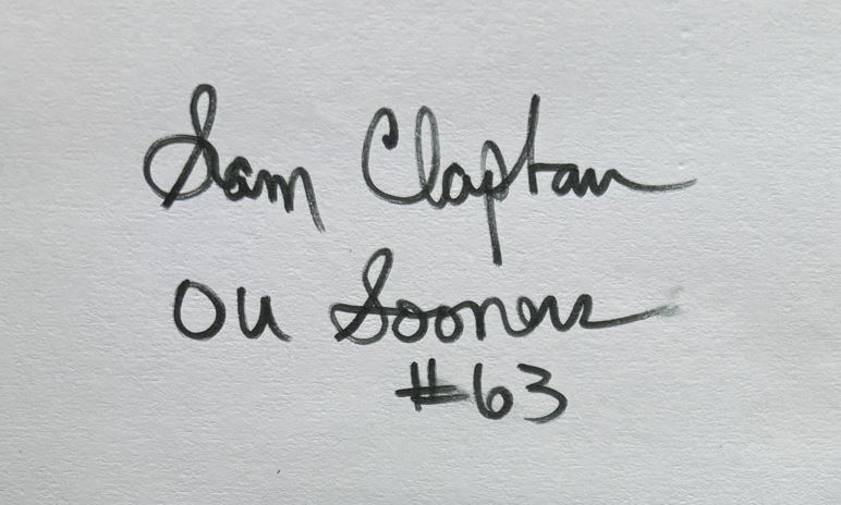 Sam Clapham - Oklahoma Sooners