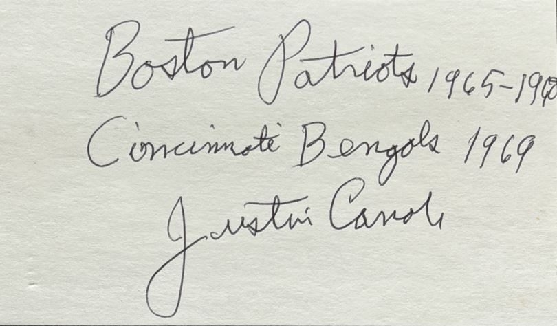 Justin Canale - Boston Patriots