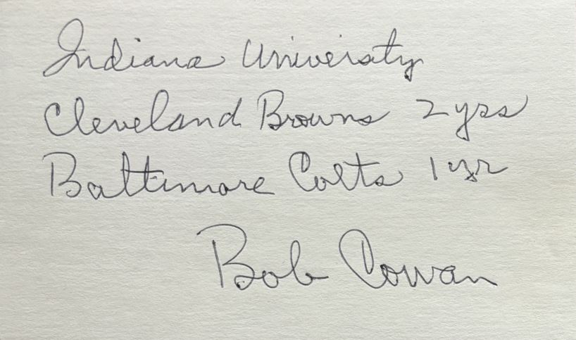 Bob Cowan - Cleveland Browns