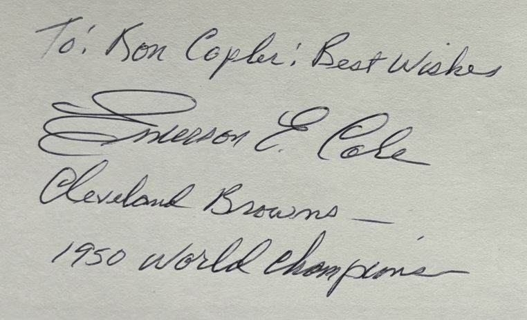 Emerson Cole - Cleveland Browns