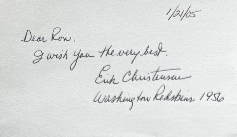 Erik Christensen - Washington Redskins