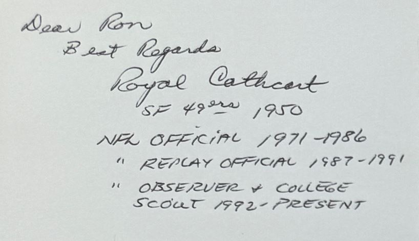 Royal Cathcart - San Francisco 49ers