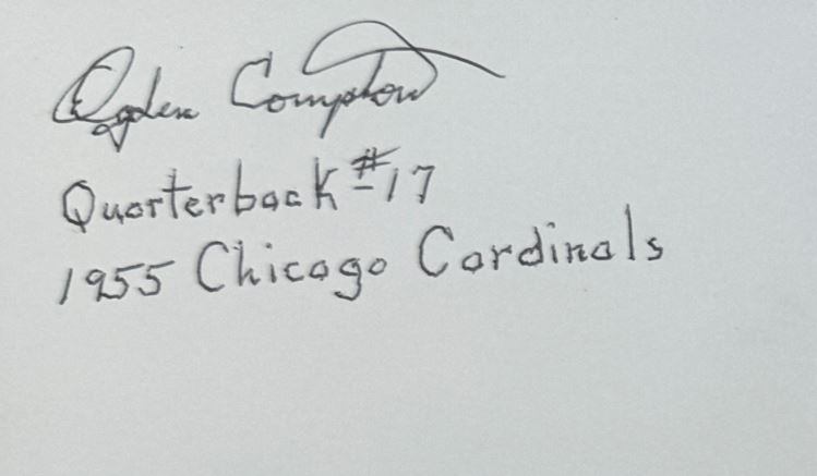 Ogden Compton - Chicago Cardinals