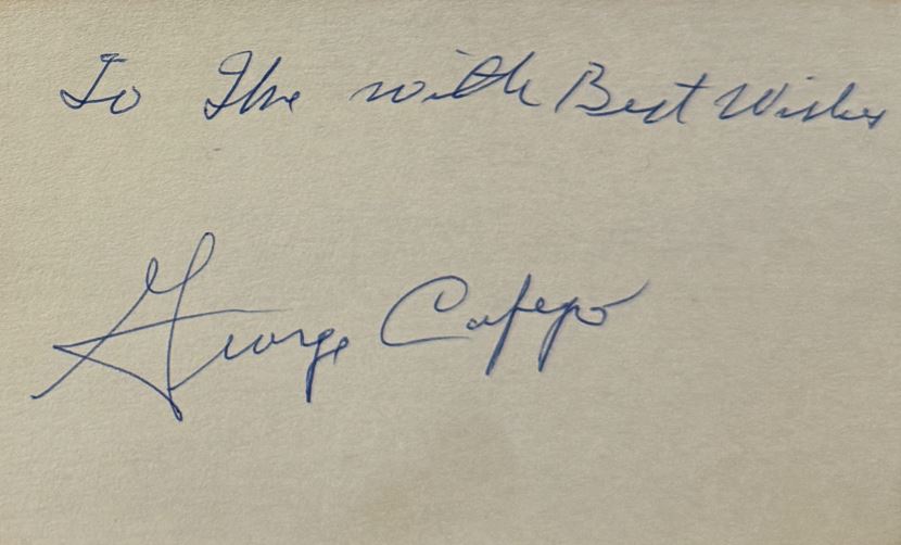 George Cafego - Brooklyn Dodgers