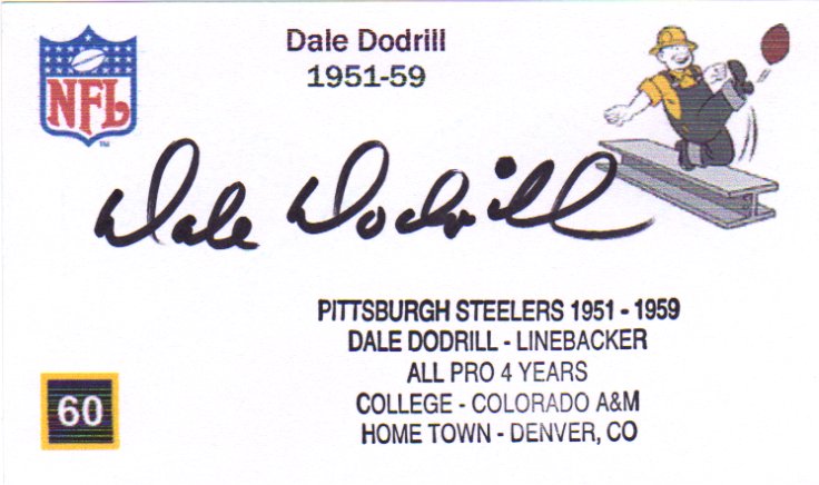 Dale Dodrill - Pittsburgh Steelers
