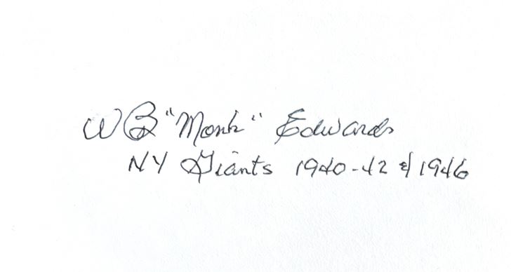 Monk Edwards - New York Giants