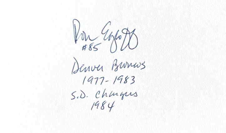 Ron Egloff - Denver Broncos