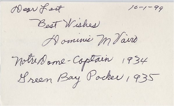 Dom Vairo - Green Bay Packers