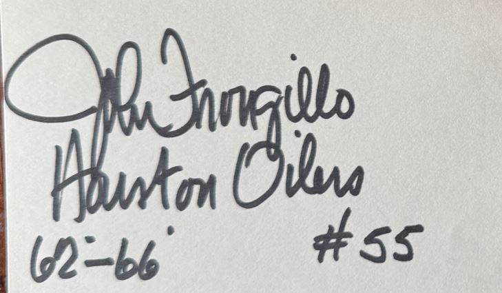 John Frongillo - Houston Oilers