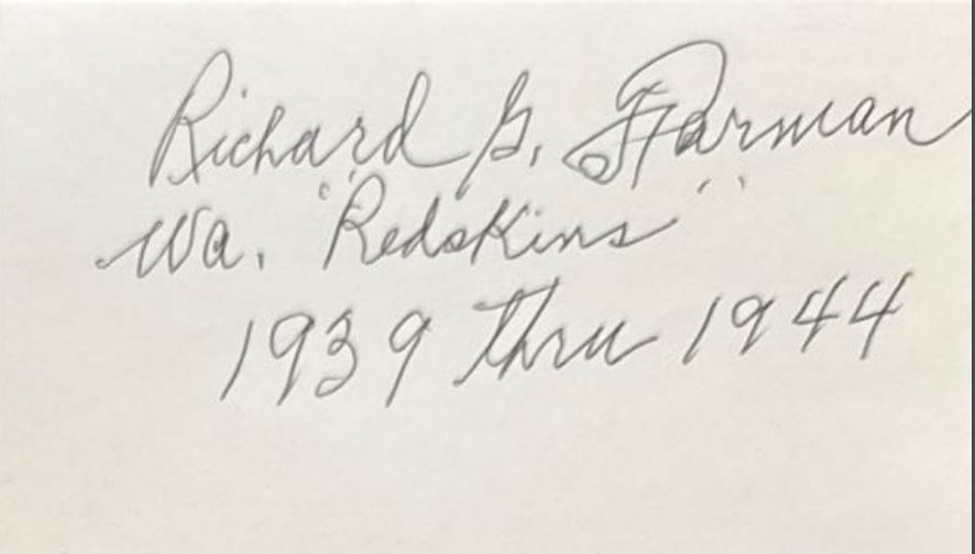 Dick Farman - Washington Redskins