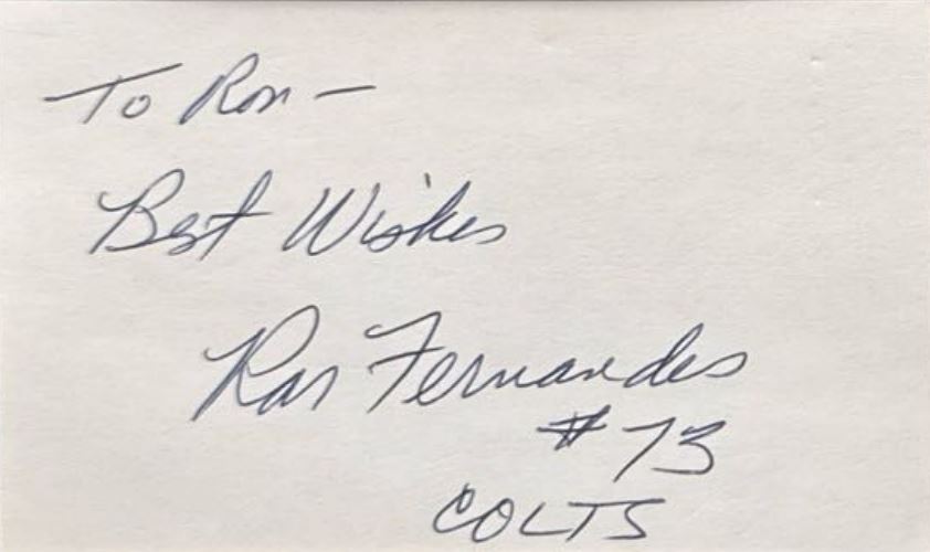 Ron Fernandes - Baltimore Colts