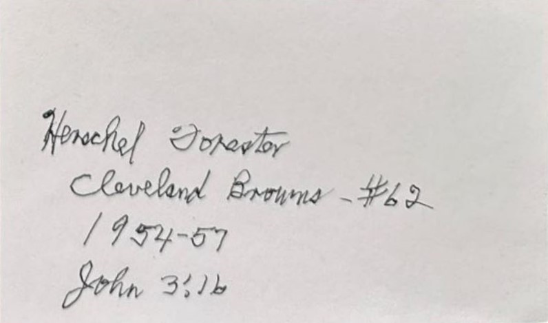 Herschel Forester - Cleveland Browns